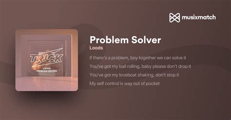 Image result for Problem-Solver Lyrics