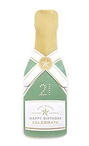 My Design Co. Champagne Pop Cracker Card, Happy Birthday 21 : Amazon.in