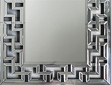 Large Wall or Full-Length Floor Mirror with Beveled Articulated Frame ...