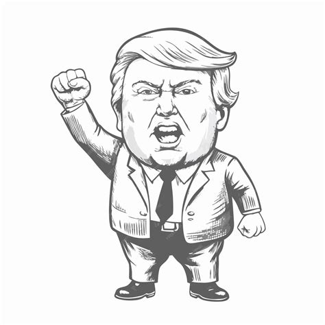 Premium Vector | A drawing of a president of the president of the president