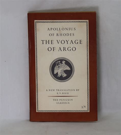 The Voyage of Argo. Apollonius of Rhodes. - Frost Books and Artifacts ...