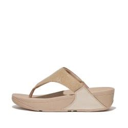 Buy LULU SHIMMERLUX TOE-POST SANDALS Beige Casual LT Chappals 228-347 ...