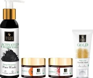 GOOD VIBES Skincare Regime For Radiant Skin - All Skin Types (Activated ...