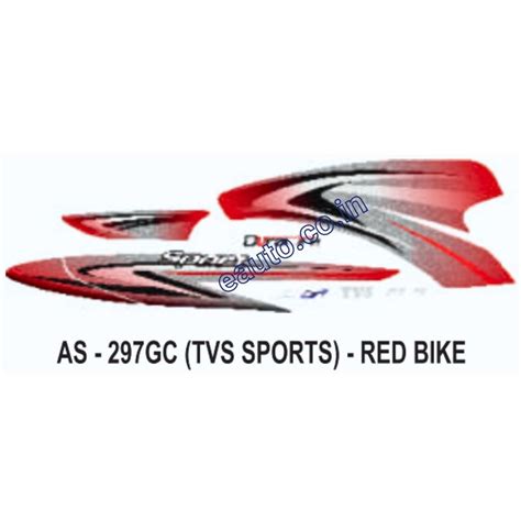 Graphics Sticker Set for TVS TVS Sports | Red Vehicle | Both Sides