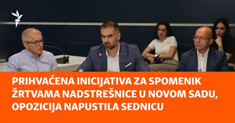 Prihvaćena inicijativa za spomenik žrtvama nadstrešnice u Novom Sadu ...