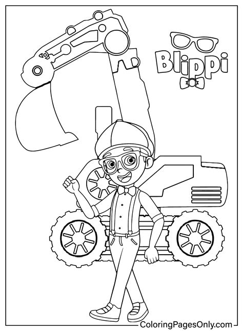 Blippi character coloring pages – Artofit
