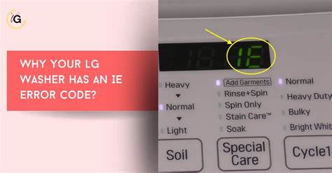 Image result for LG Model Wm2355cs Error Code IE