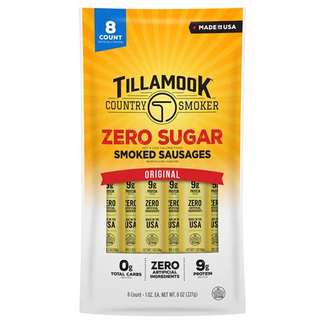 Tillamook Country Smoker Zero Sugar Smoked Sausages Original | Fig App
