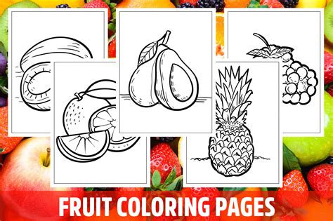 Fruit Coloring Pages Colored