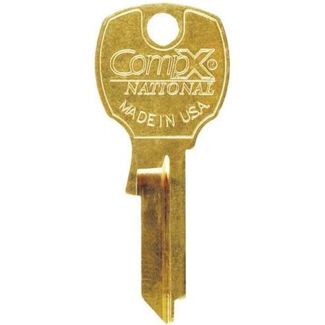 Compx National Key Blank, For C8710 - C8735 Locks D4300 | Zoro