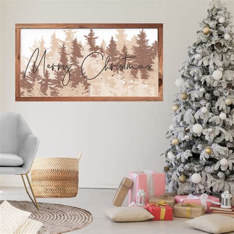 Merry Christmas Holiday Wall Decorative Sign - Etsy