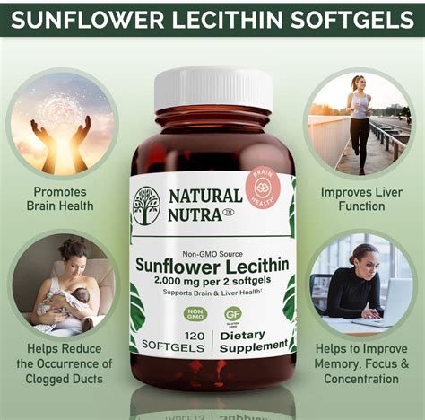 Natural Nutra Sunflower Lecithin Softgels