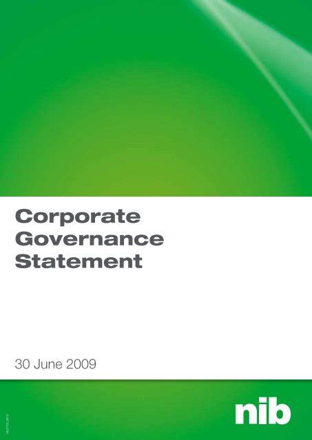 Corporate Governance Statement Example 的图像结果