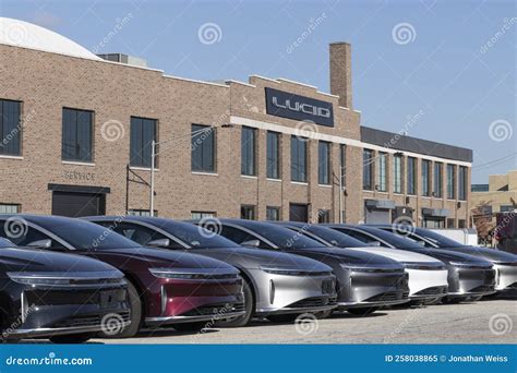 Lucid Air Touring Sedan Display at the Service Center. Lucid Motors is ...