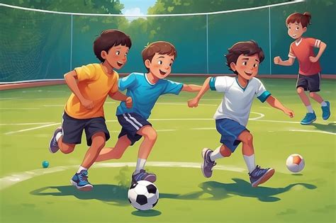 Kids Playing Sports 的图像结果