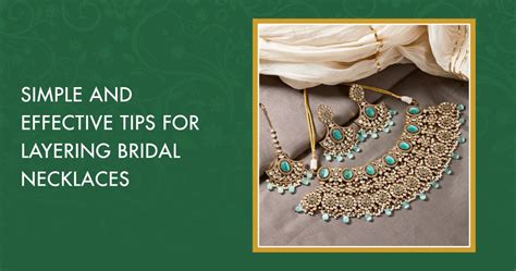 Simple & Effective Tips For Layering Bridal Necklaces Designs