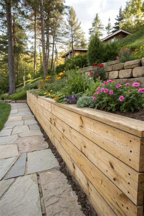 Retaining Wall Ideas Timber