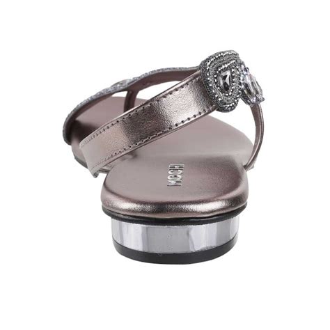 Buy Mochi Women Gun-Metal Wedding Sandals Online | SKU: 35-4849-29-37 ...