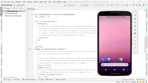 First Flutter Android-App 的图像结果