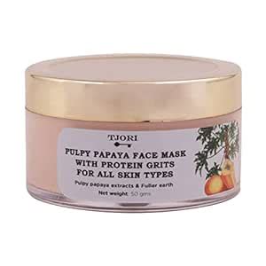 Buy Tjori Pulpy Papaya Face Mask with Protein Grit for all skin types ...