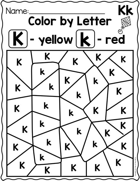 Alphabet Color THE Letter - A Dab of Glue Will Do