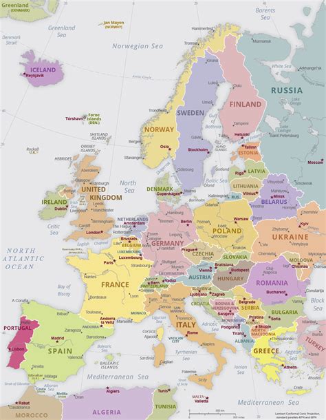 Europe On Map 的图像结果