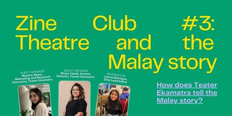 Zine Club #3 : Theatre and the Malay story, MEMBINA Community (Ltd ...