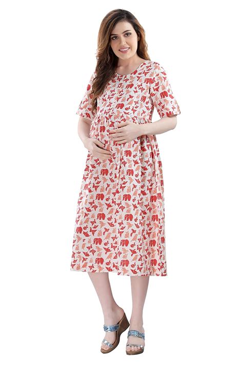 AV2 Womens Viscose Maternity | Nursing |Feeding | Breast Feeding Dress ...