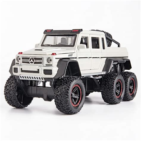 BDTCTK 1/22 Benz G63 AMG 6x6 V12 Off-Road Black Pickup Model Car, Zinc ...