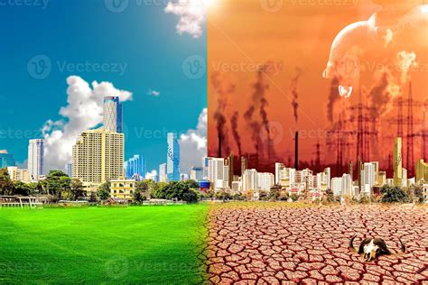 concept of climate change and the environment Greenhouse conditions and global warming, water ...