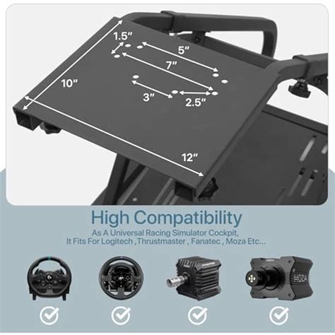 MIRAMINGLE Racing Simulator Cockpit with TV Mount & Steering India | Ubuy