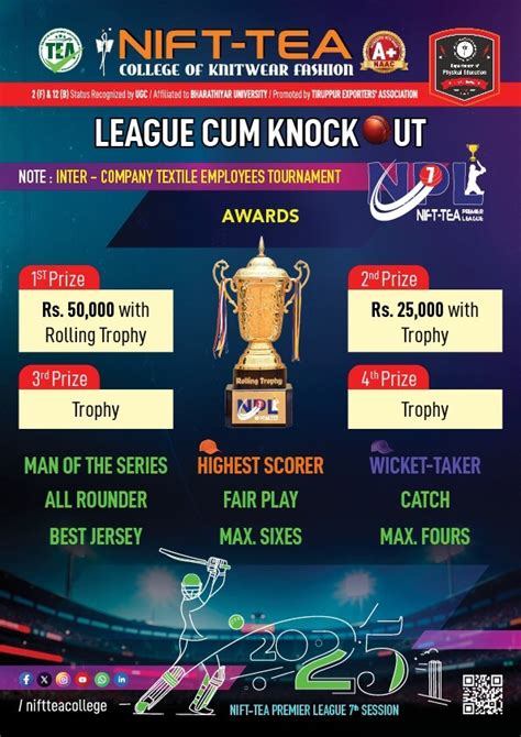 NIFT-TEA Premier League (NPL) 7th Session 2025