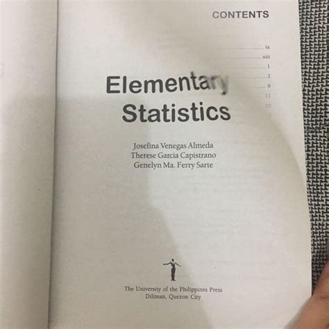 Elementary Statistics (College Book) | University of the Philippines ...
