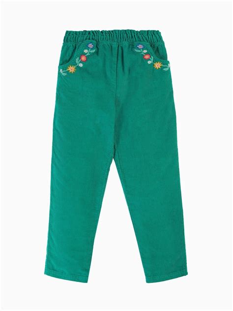 Buy Frugi Girls Green Corduroy Trousers from Next India