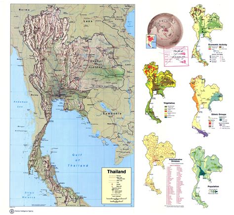 Maps of Thailand | Detailed map of Thailand in English | Tourist (Travel) map of Thailand | Road ...