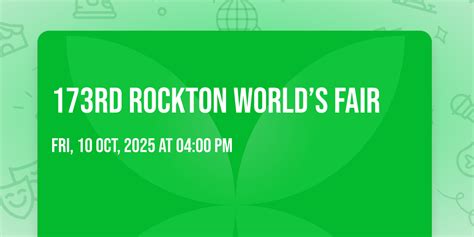 173rd Rockton World’s Fair, 812 Old Hwy 8, Hamilton, 10 October to 13 ...
