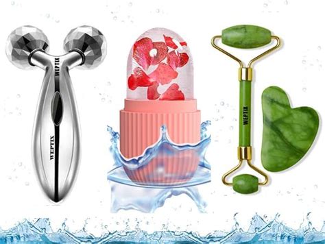 Caresmith Bloom All Metal Face Roller | Cooling Zinc Alloy Sculting ...