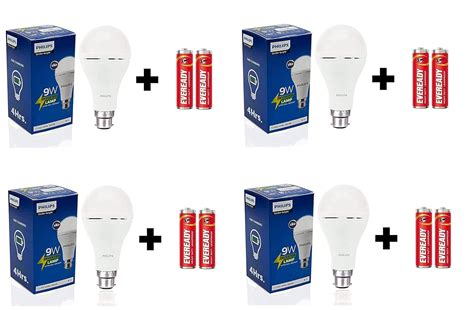 Buy Philips 10W B22 LED Emergency Inverter Bulb (Cool Day Light/Crystal ...