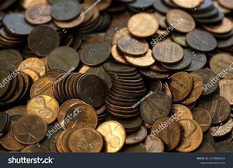 Hoard United States Penny Coins Isolated Stock Photo 2179849515 | Shutterstock