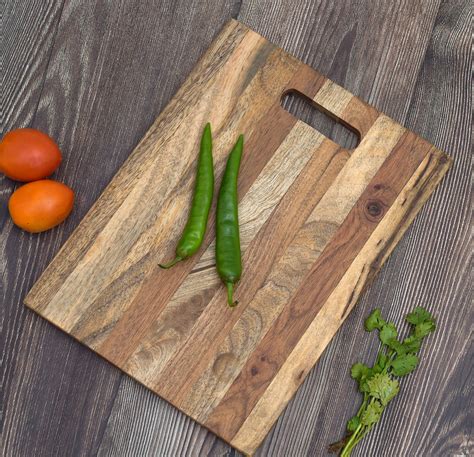 Mixwood Chopping Board | Inner cut handle cutting board