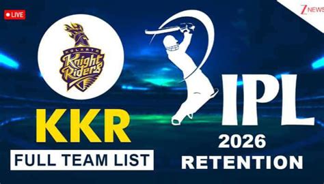 KKR Retained And Released Players List Ahead Of IPL 2026 Auction ...