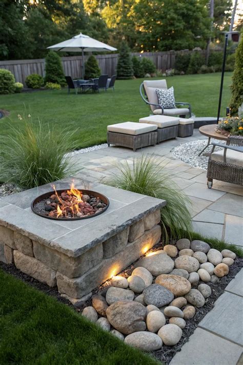 14+ Stunning Natural Rock Fire Pit Ideas