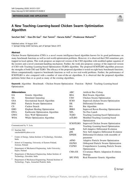 Image result for Chicken Swarm Optimization Algorithm