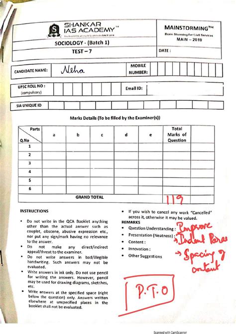 Shankar - Sociology - Test 7 - sociology - Studocu