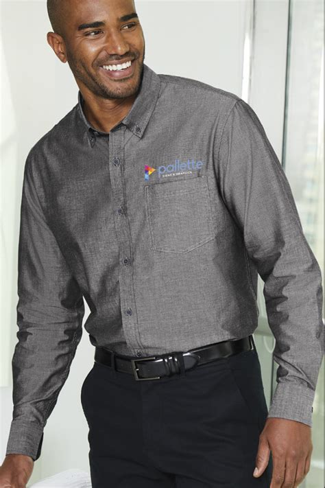 Port Authority Long Sleeve Chambray Easy Care Shirt | Product | Port ...