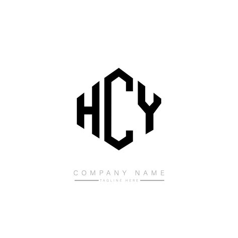 création de logo de lettre hcy avec forme de polygone. création de logo ...