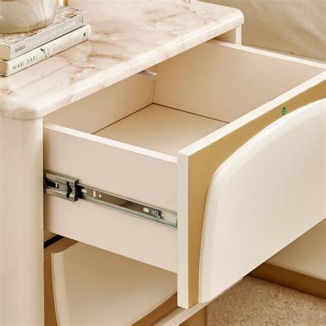 Buy Alchemy Bedside Table with Drawers - Gold from Home Centre at just ...