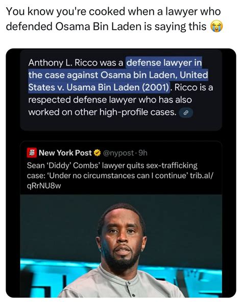 Humor | He could continue for Osama but not Diddy? BRUH 💀 | Instagram