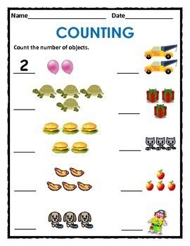 Counting 1 to 5 & 1 to 10 with Animals, Objects, Shapes and Food (Packet)