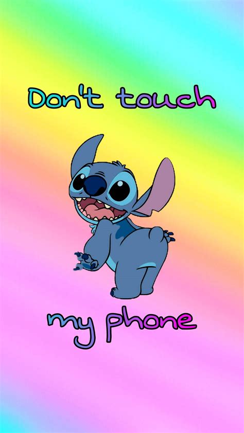 Stitch Wallpaper Aesthetic Dont Touch My Phone at Tristan Meehan blog